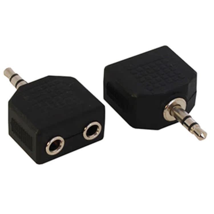 批发一分二耳机转接头 3.5MM耳机一转二音频