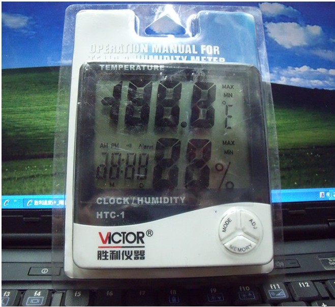 【正品胜利温湿度计HTC-1温度计湿度计电子温