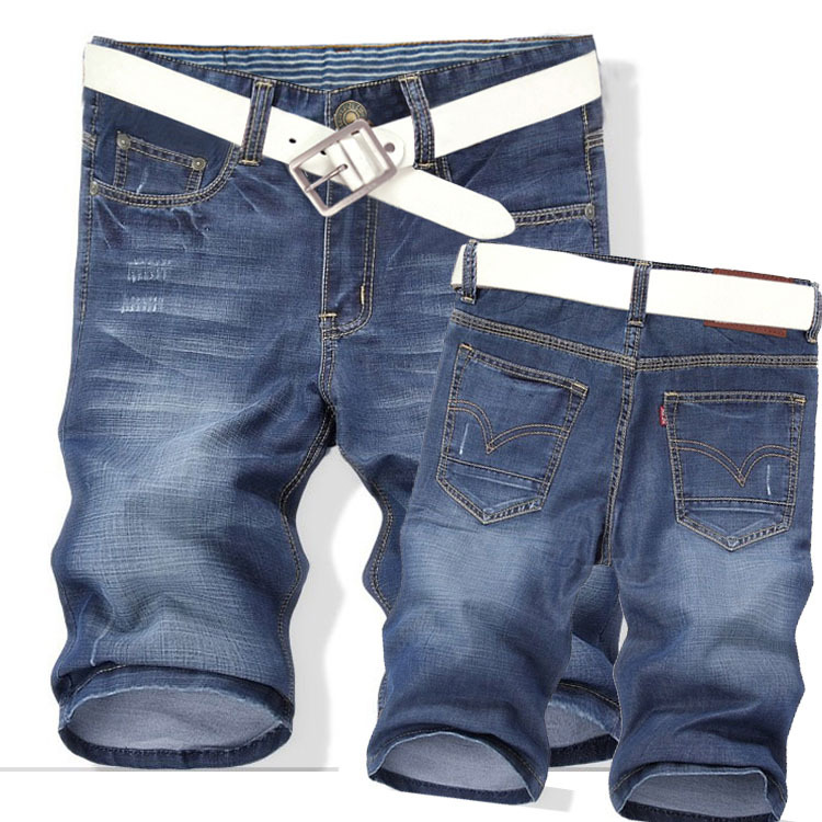 男士牛仔<em>短裤男</em>直筒<em>修身</em>2014夏装薄款五分中