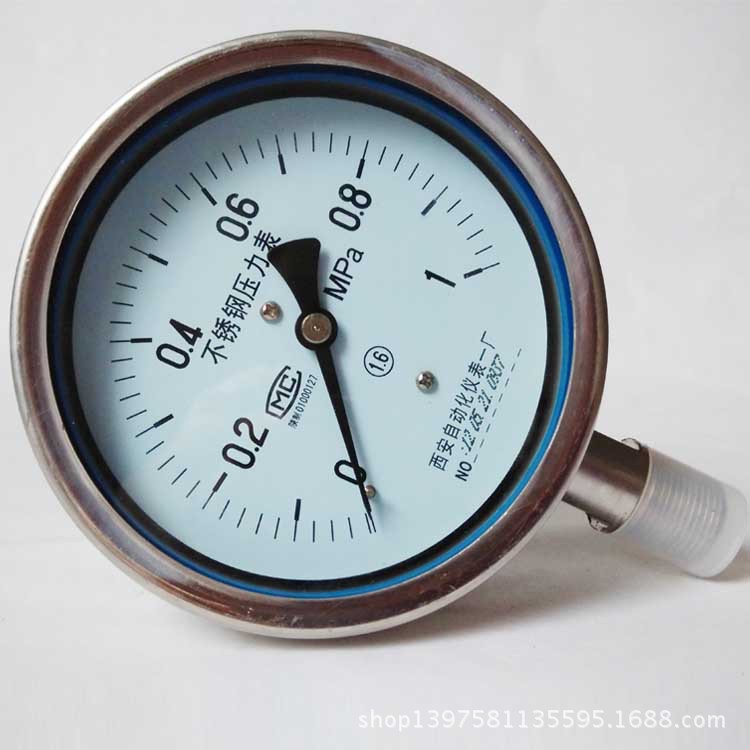 Y-60BF 全不绣压力表 316材质0-1MPA量程齐