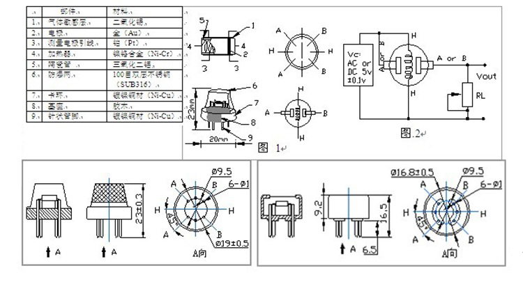 传感器-供应气体传感器 半导体传感器 煤气传感
