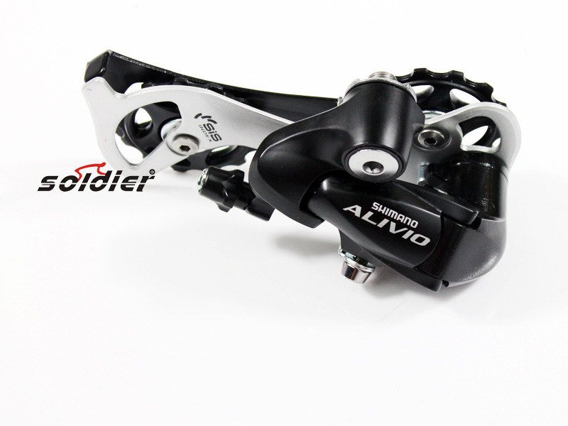 shimano/喜玛诺alivio m410山地自行车后拨链器 24速顶级后变速器