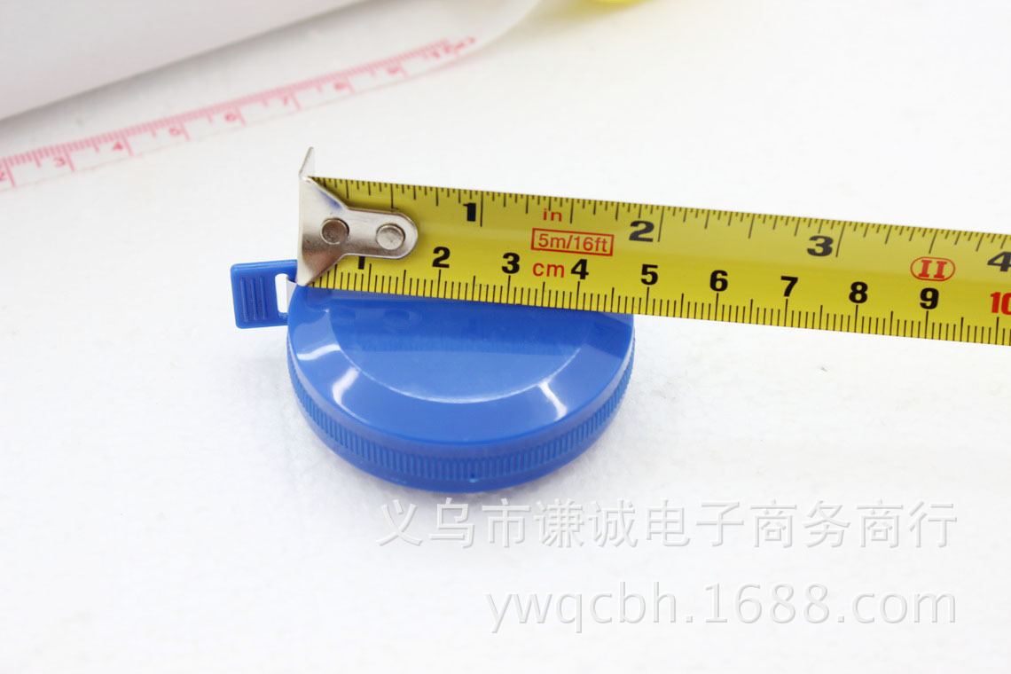 自动伸缩彩色塑料卷尺腰围裁缝皮尺精致布软尺150厘米家居品批发