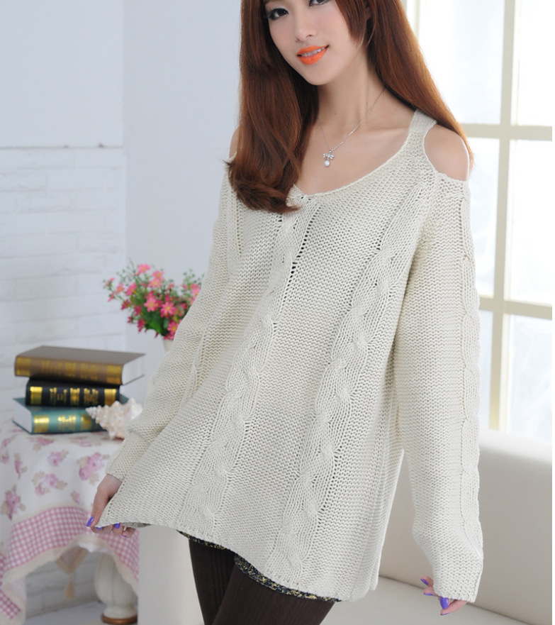 批发采购女式<em>毛衣</em>-新品现货供应批发<em>心领</em>套头