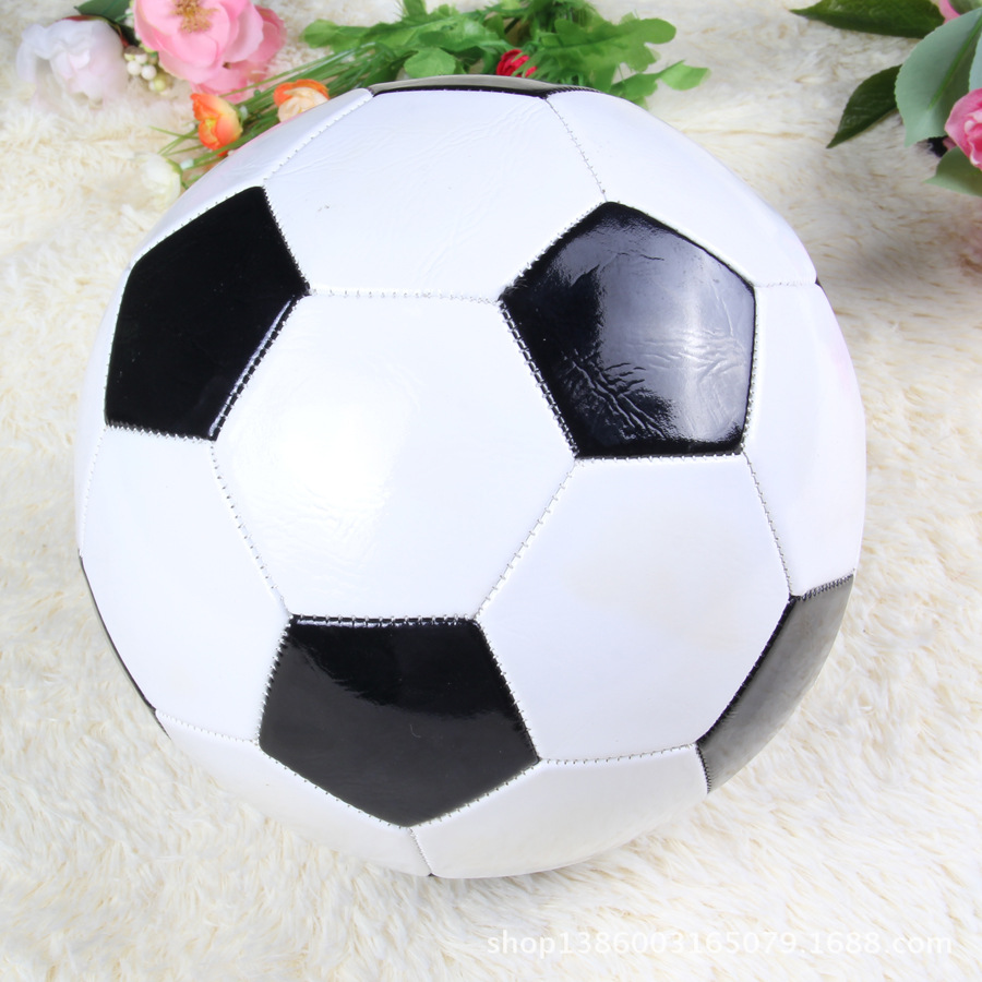 足球-3号足球zuqiu世界杯经典黑白块纪念足球
