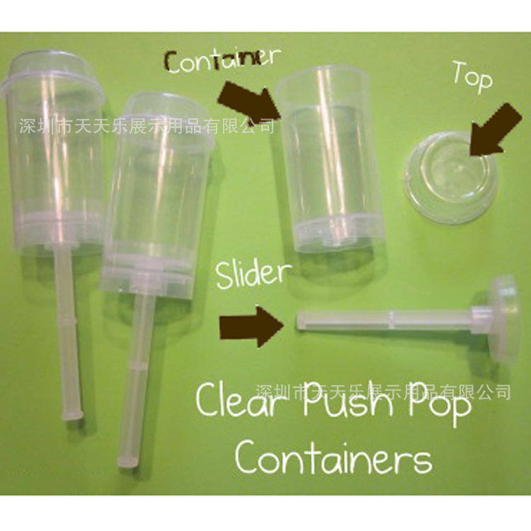 Clear-Push-Up-Pop-Containers