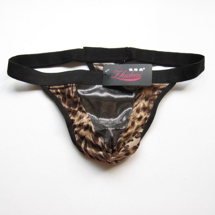 <em>男士</em>豹纹T裤 男用情趣<em>内裤</em>情趣内衣 <em>男人内裤</em>