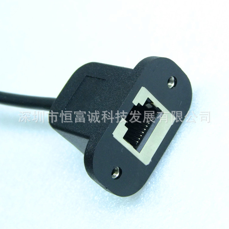 RJ45公对母 4芯全铜编织线