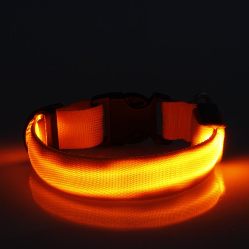 2.5cm条纹光纤狗项?个规?个颜 发光狗项 (20