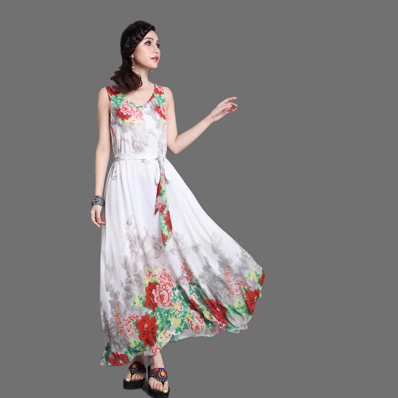 大摆裙-傣族舞蹈演出服装 杨丽萍雀之灵孔雀舞