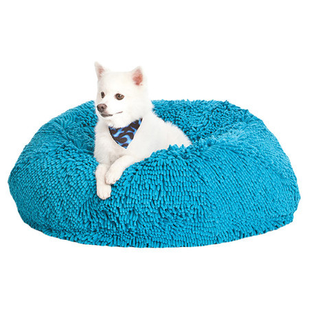 Shag+Pet+Bed+in+Bay+Blue