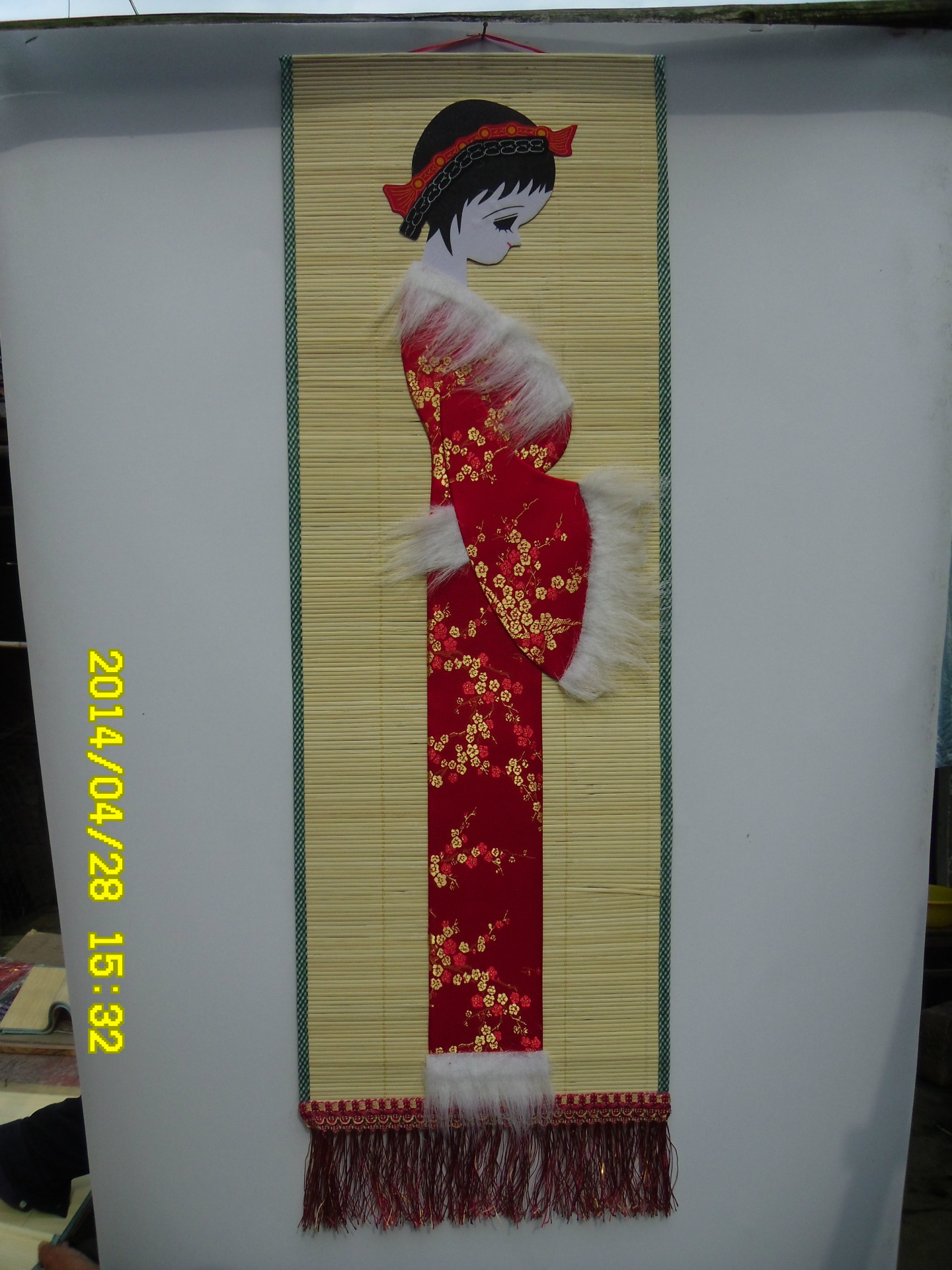 竹帘画 布贴画 挂画 少数民族工艺品,壁挂 -价格,厂家,图片,木质