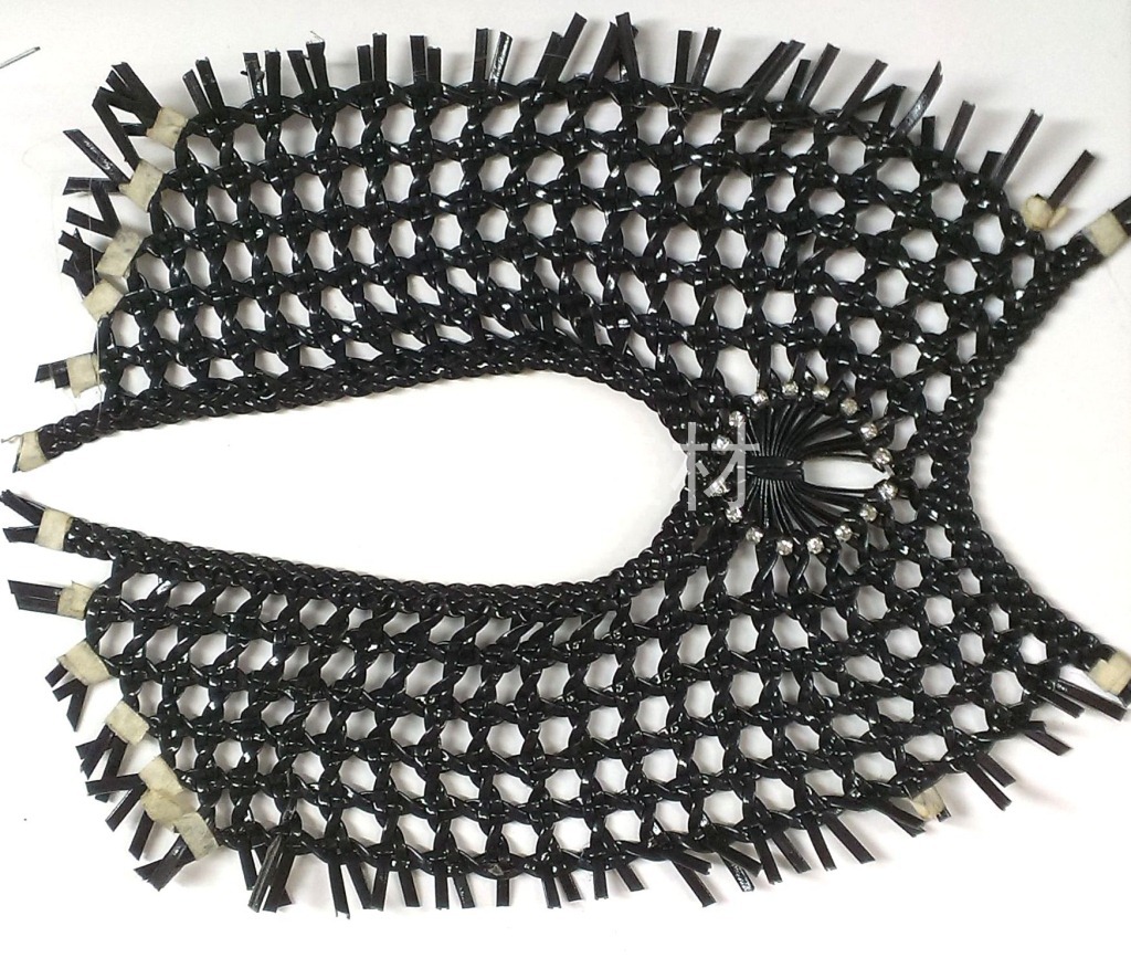 厂家批发 PU抽条手工编织鞋面 鞋面加工 欢迎