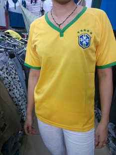 足球服-世界杯足球衣批发 新款巴西女装单件意