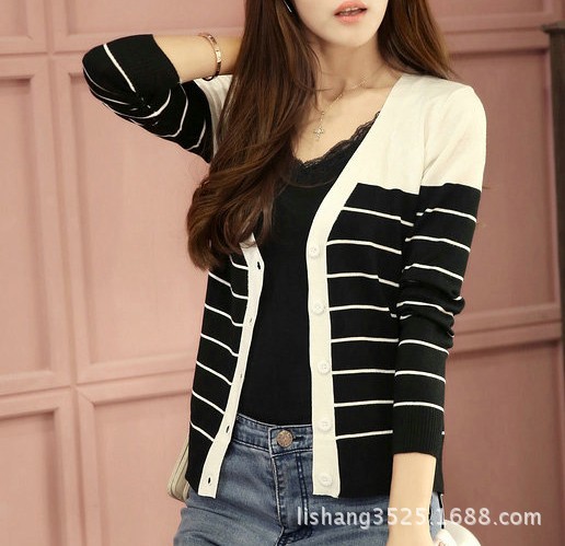 服装加工-<em>东莞大朗</em>服装加工 款<em>针织</em>衫<em>条纹开衫</em>