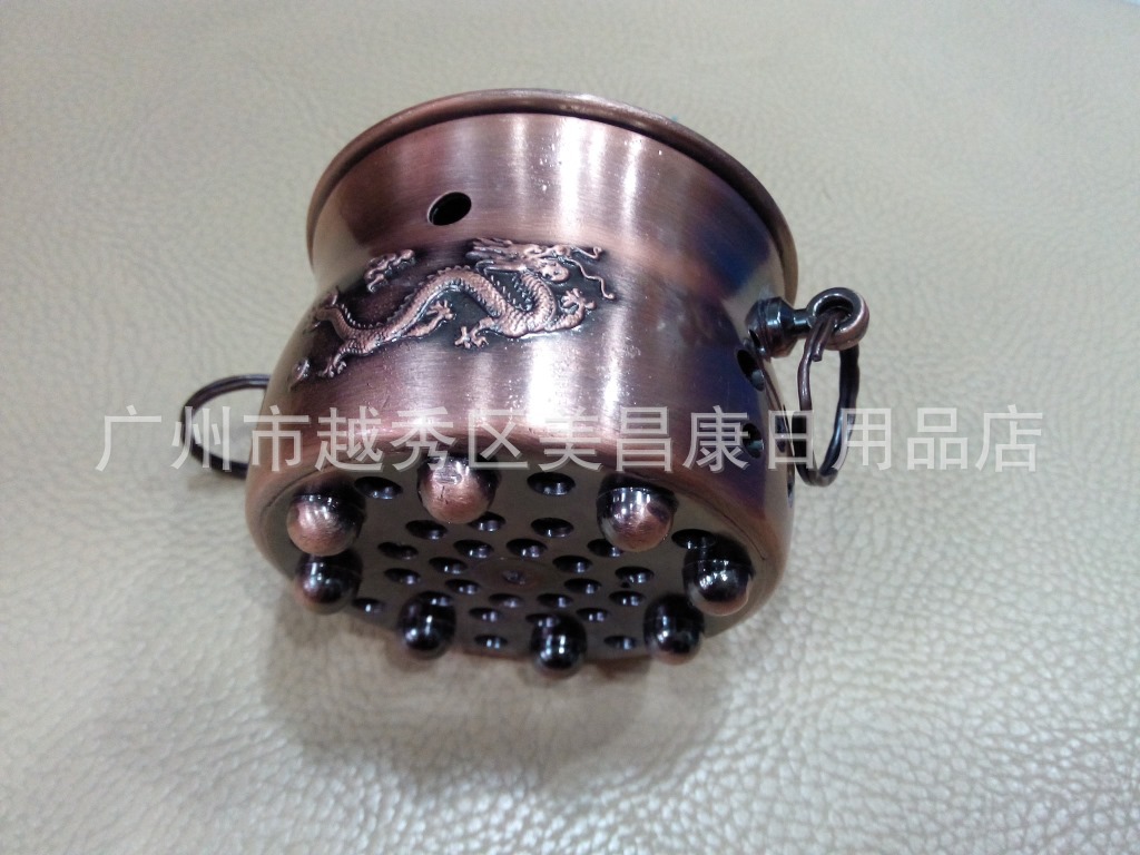 经络保健器材-艾灸养生炉 古铜灸炉 艾灸罐 减