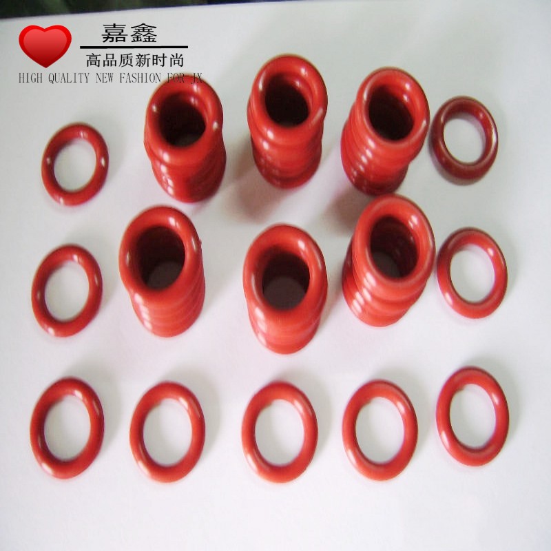 橡胶密封圈-红色硅胶耐高温耐磨防水耐油耐用