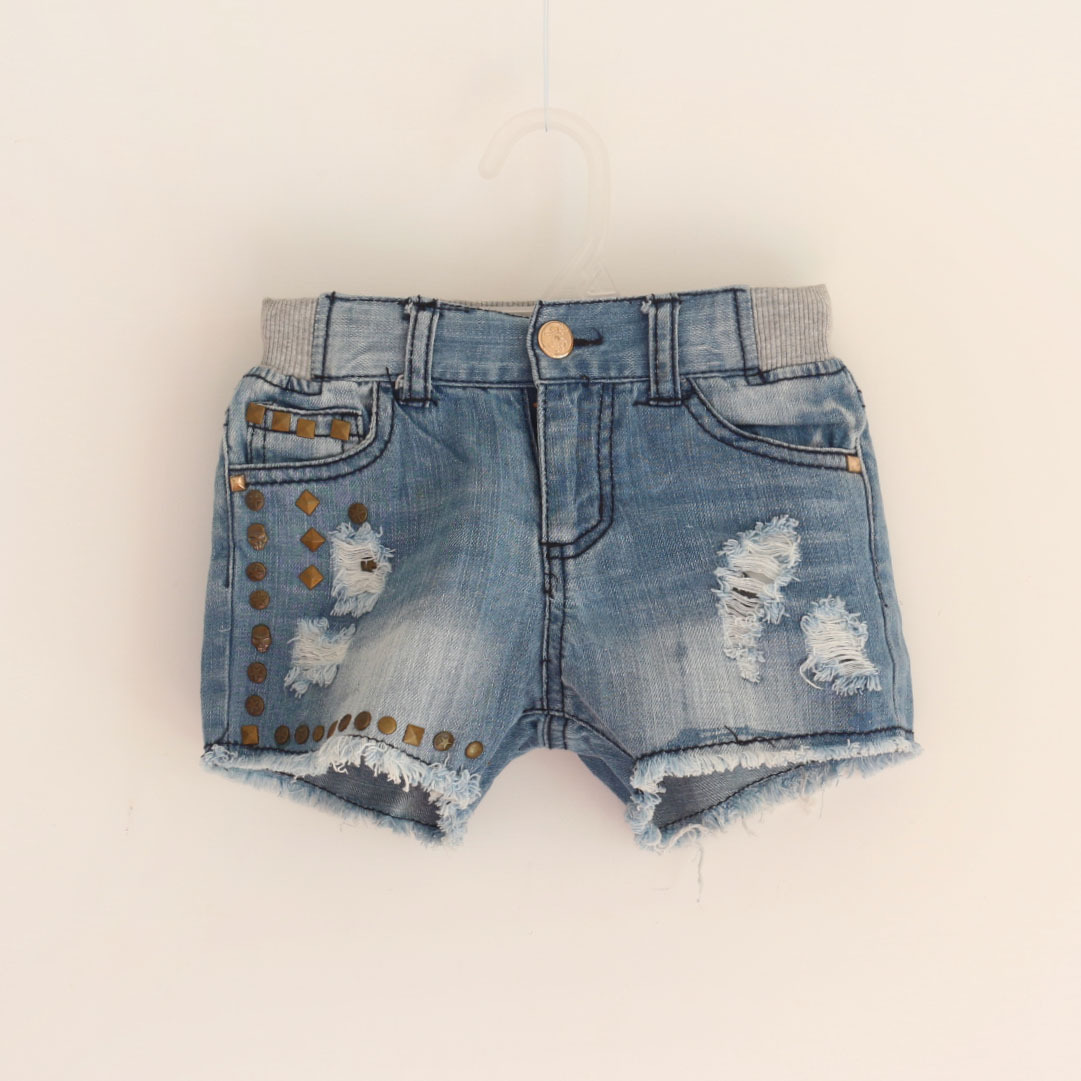 欧美外贸童装 2014<em>夏款</em>新品 <em>女童</em>经典破洞<em>牛仔</em>