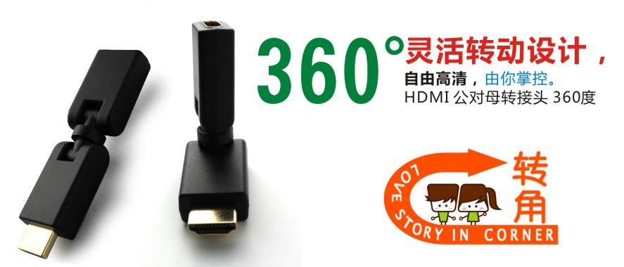 360度可旋转HDMI1