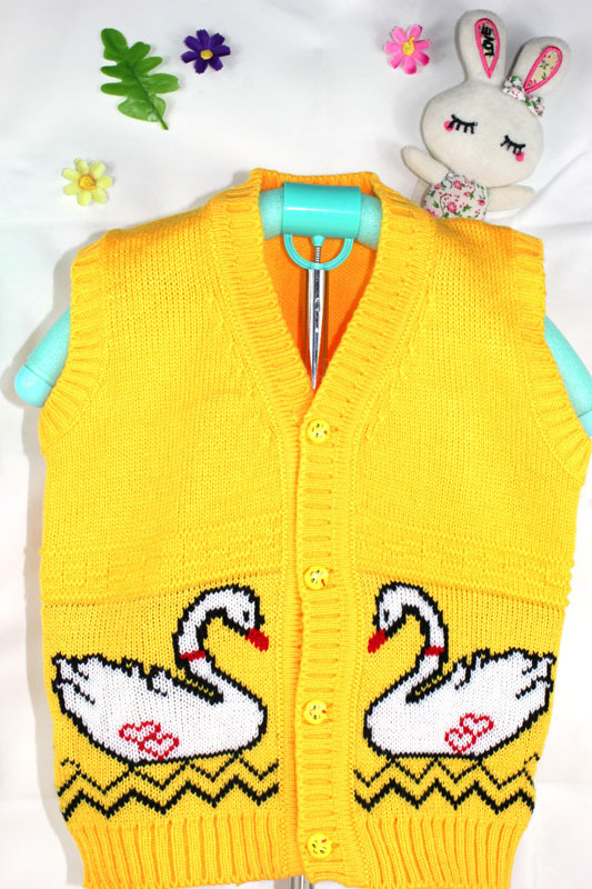 批发<em>儿童马甲背心</em> 毛线背心 婴儿卡通背心 小天