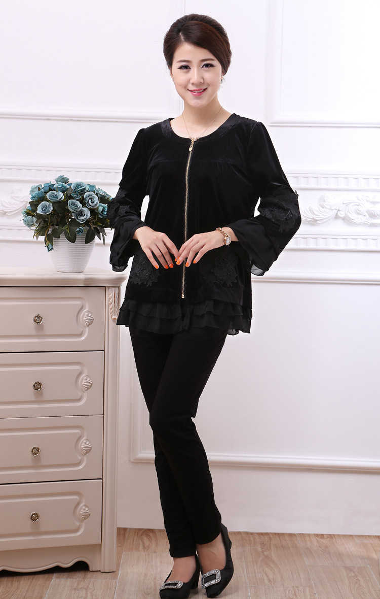 批发采购女式<em>外套</em>-<em>秋装</em>新款<em>女外套金丝绒</em>上衣