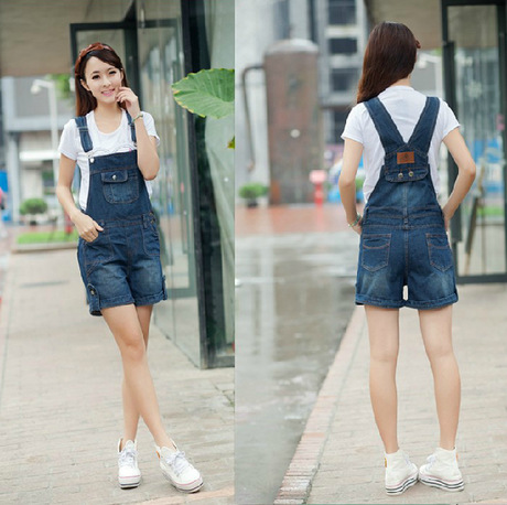 牛仔<em>背带</em>裤女韩版潮可爱 <em>夏装</em>大码牛仔<em>背带短</em>
