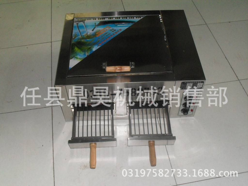 鼎昊牌双抽屉电热火烧炉（不锈钢材质）