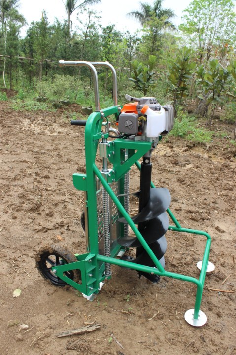 农业机械 其他农业机械 国产动力 便携式刨穴机,我爱发明挖坑机,打坑