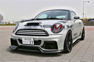 宝马迷你mini cooper r56 r57 duell ag款改装大包围 半碳纤前杠