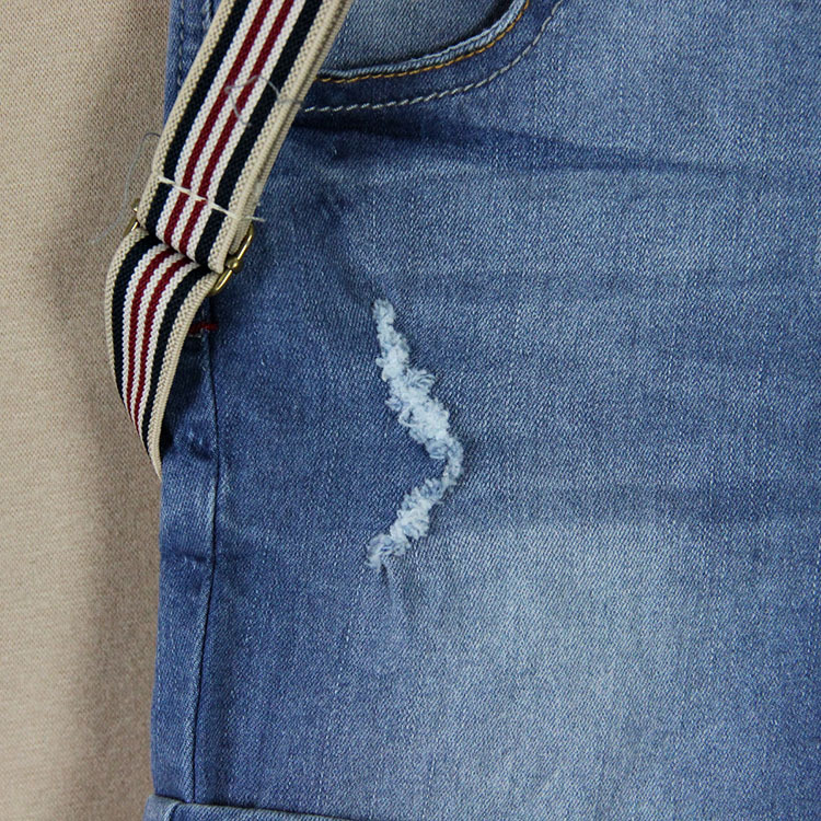 【2014夏季童装 儿童<em>牛仔</em>裤 <em>男童背带</em>款<em>短裤</em> 韩