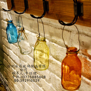 zakka杂货の居家生活 彩色铁丝小吊瓶 点滴瓶 水培瓶 家居装饰