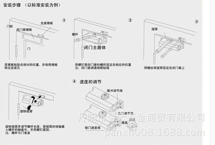 供应防火门自动闭门器b2 b3 大地闭门器各种 防火闭门