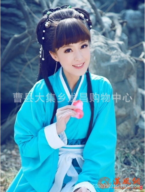 古装汉服<em>女</em> 曲裾 唐装汉服公主贵妃 <em>汉代</em>服 大摆