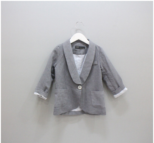 2014秋冬新款预售纯棉一颗<em>扣子西服男女</em>通穿