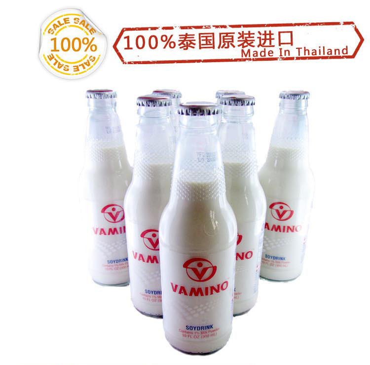 泰國原裝進(jìn)口 VAMINO哇米諾豆奶 五谷維他奶 300ml*24瓶裝