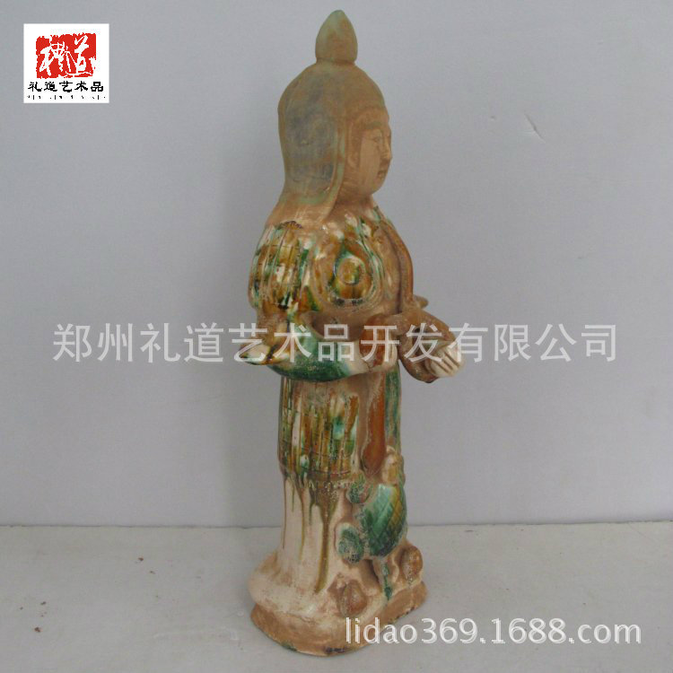 唐三彩将军俑高45cm长18cm宽14cm (2)