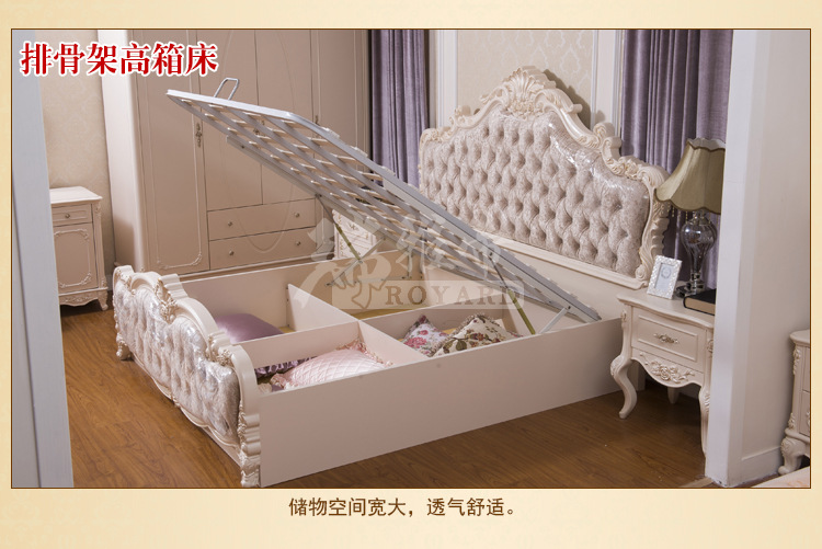 《厂家批发》新款欧式双人大床 1.8米皮靠双人床 卧室品牌双人床