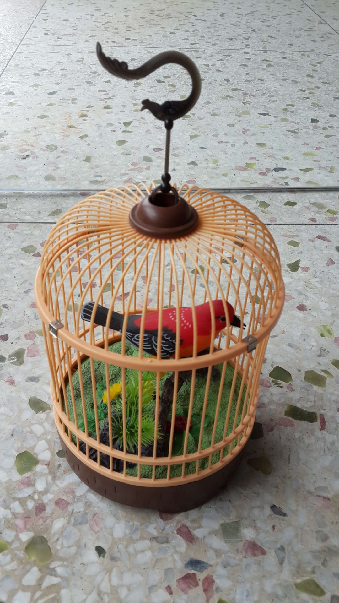 【塑料鸟笼 会说话的鸟儿玩具 热卖玩具】