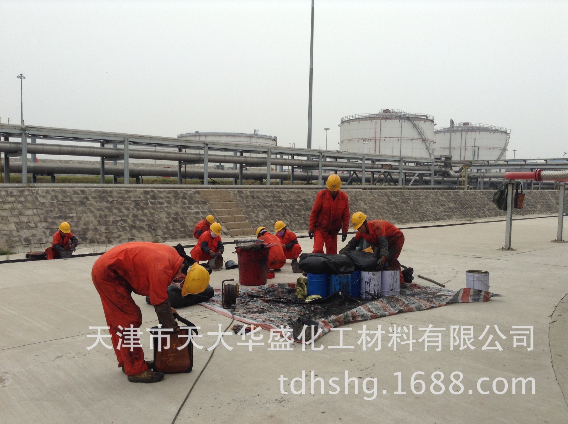 中海油绥中36-1施工现场