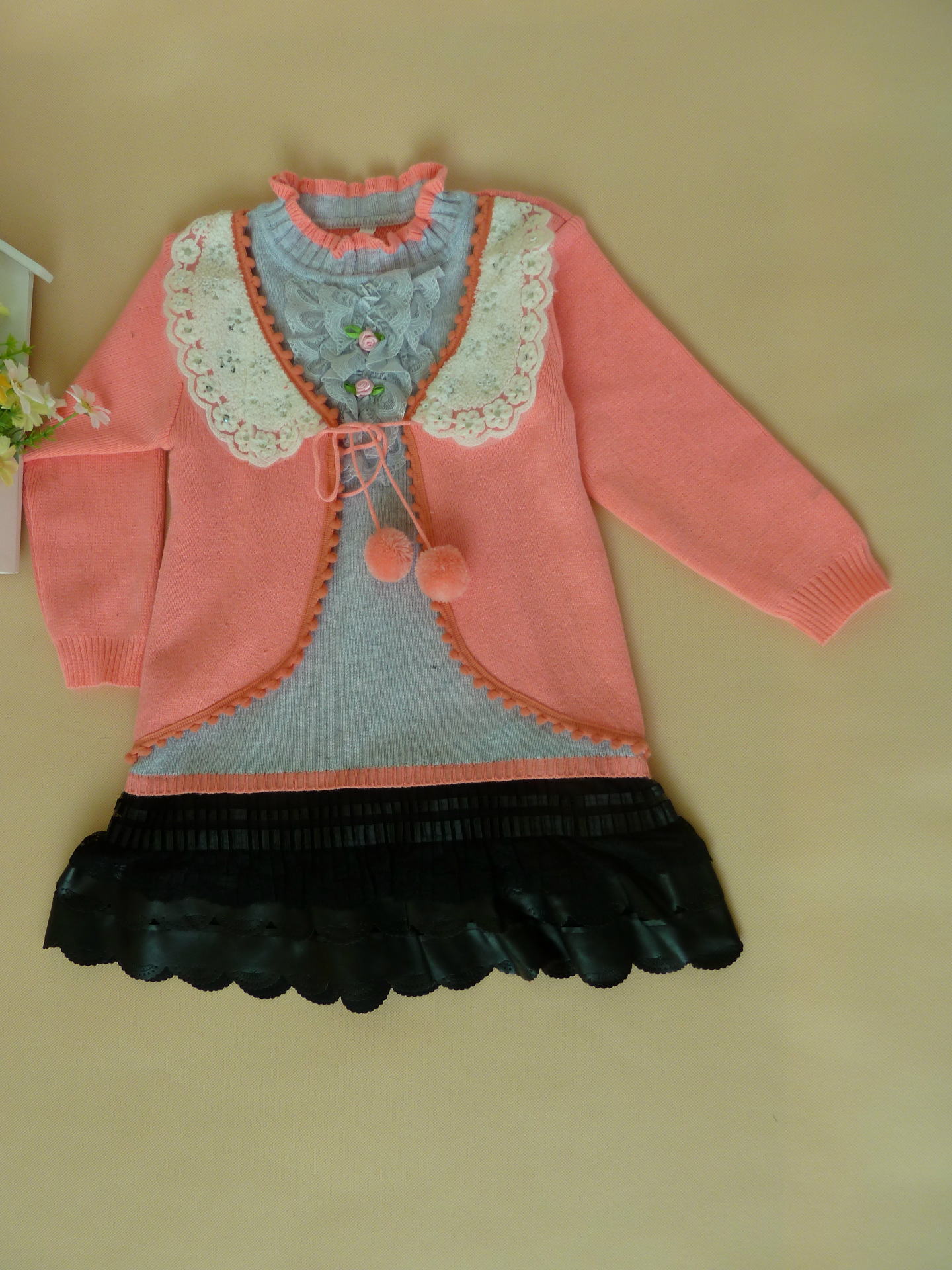 童<em>毛衣</em>-女孩<em>毛衣</em>皮裙 <em>儿童韩</em> 新款-童<em>毛衣</em>尽在