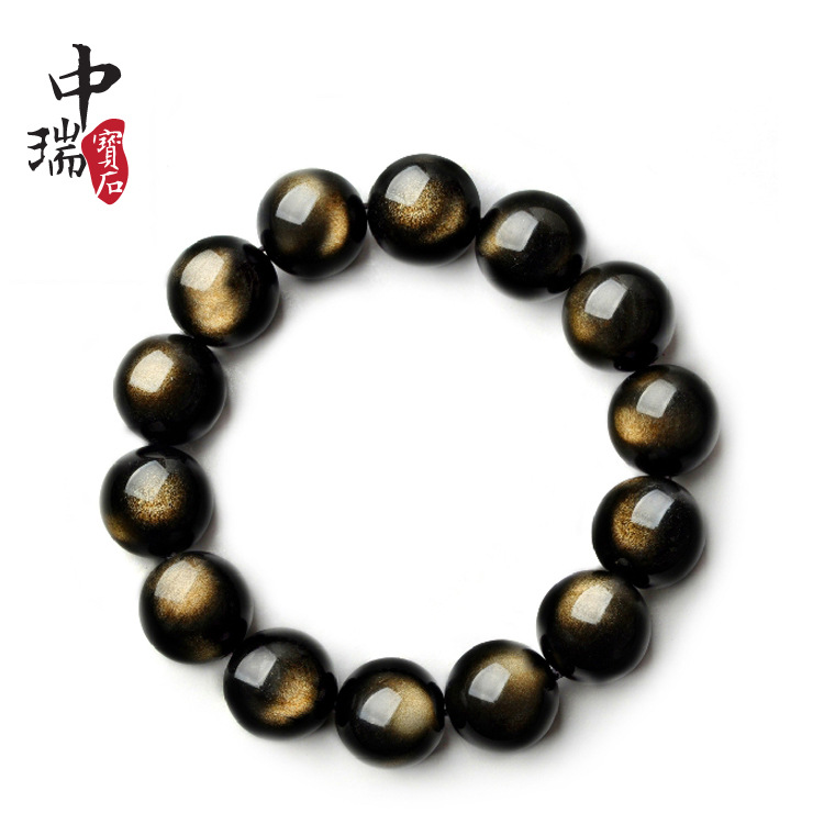 天然墨西哥金曜石手链 天然宝石饰品批发 金曜