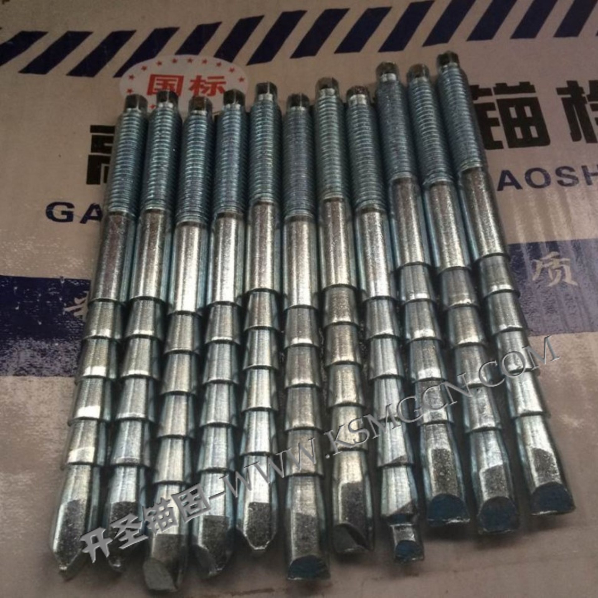 开圣锚固供应 柱锥式定型高强化学螺栓m12*160倒锥形特殊螺栓a级