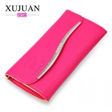 A017-彩邊S型不加寬 女式長款手拿包 單肩斜跨錢包 糖