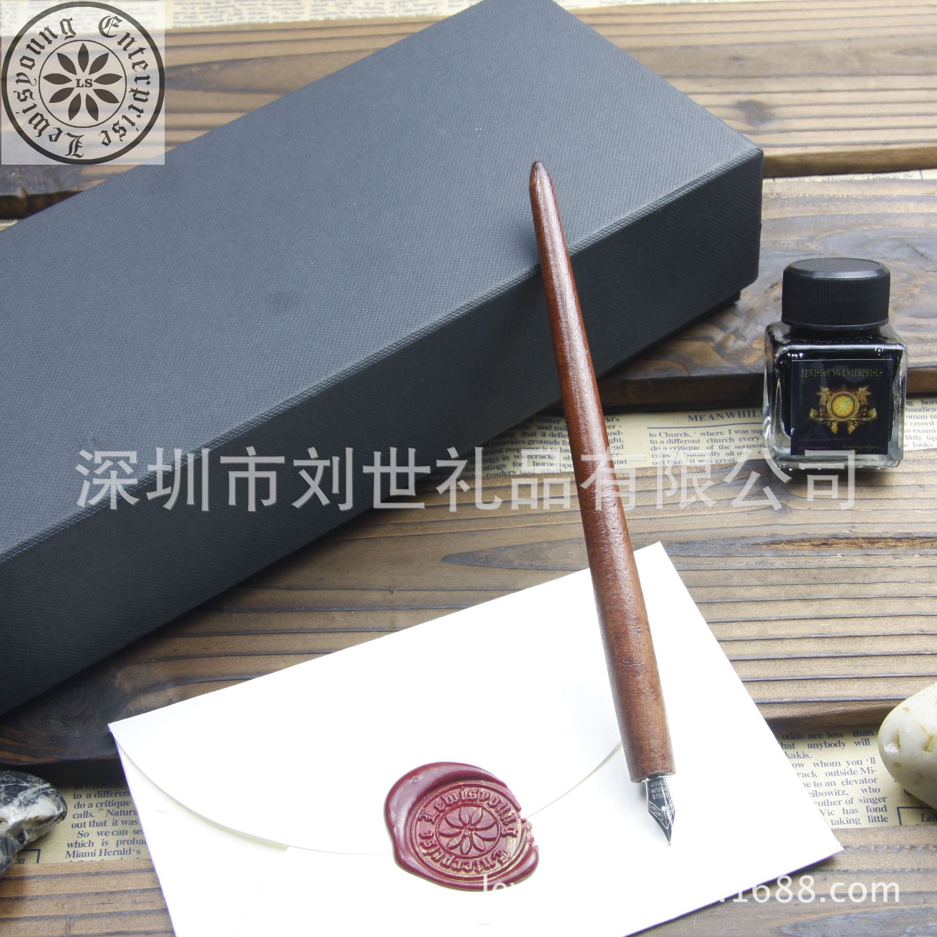 LS807松木笔杆蘸水笔 (11)