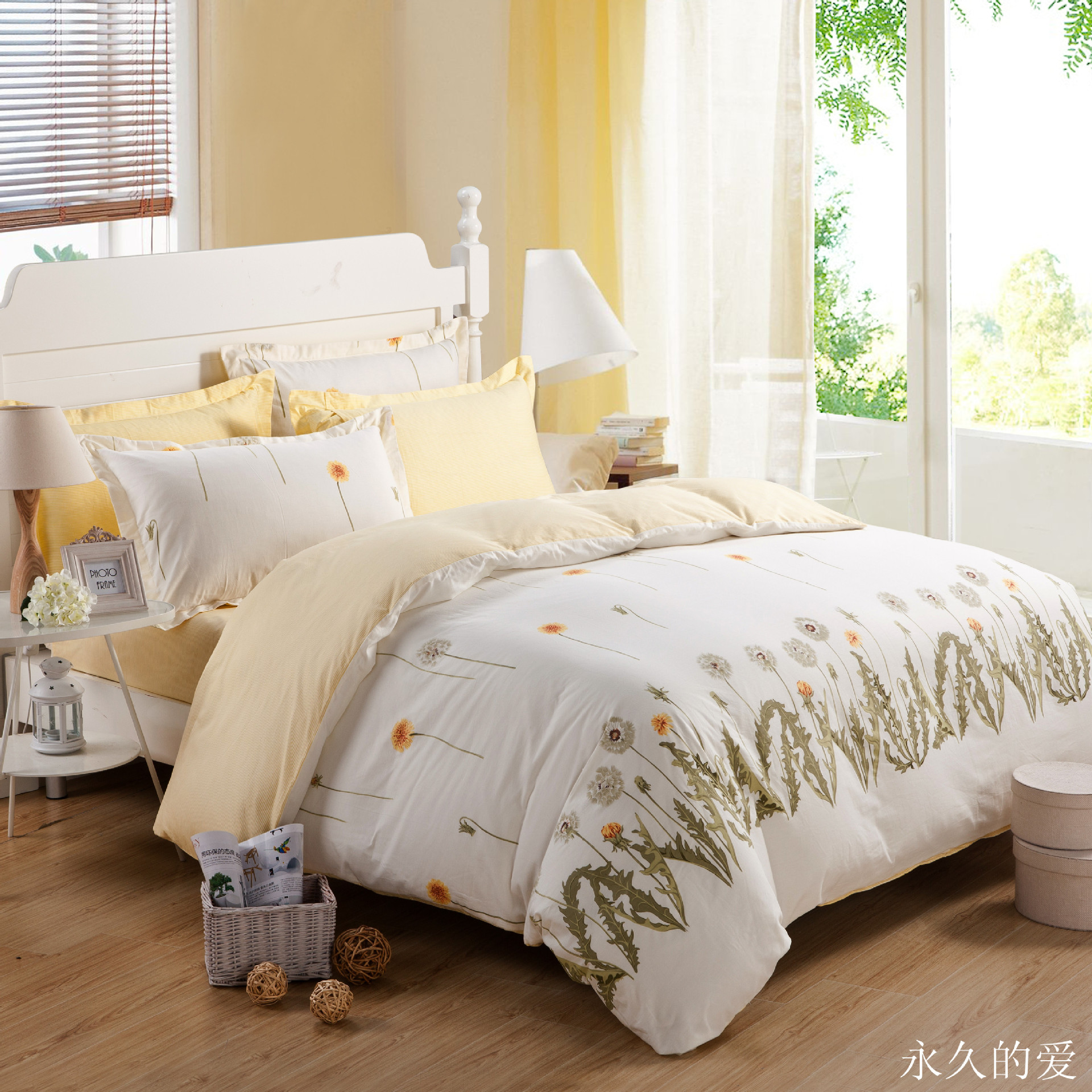 欧亿梦家纺全棉印花四件套 正品床上用品套件