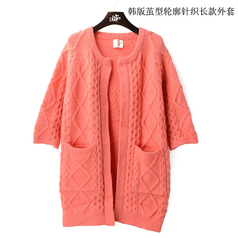 毛衣<em>开衫女长款</em>韩国服饰东大门服装批发春装茧