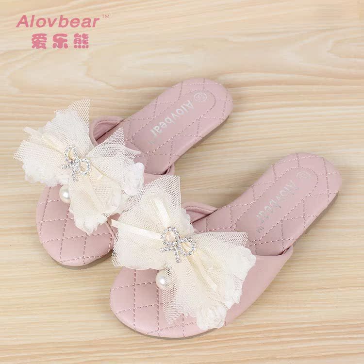 夏季新款热卖 韩版儿童拖鞋中童家居鞋 防滑女童拖鞋批发T02-21