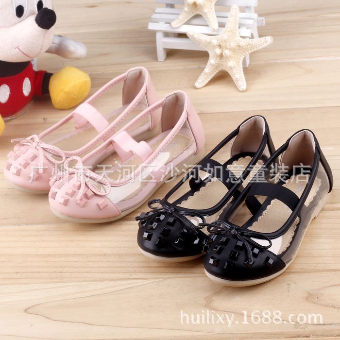 米小熙MEXIAOXI 2014韩版秋款水晶松紧带公主单鞋女童鞋皮鞋现货