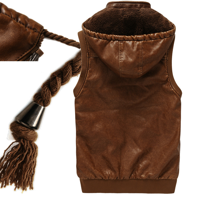 批发采购<em>男式马甲</em>-8306多袋<em>男式皮马甲</em>乔吉普