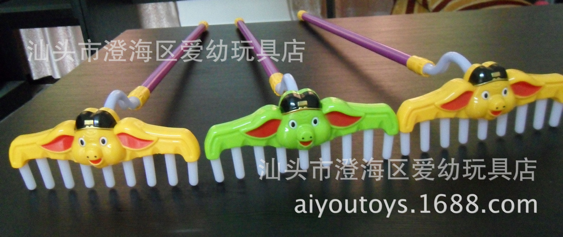 猪八戒九齿钉耙塑料发光猪扒耙子西游记表演道具儿童益智玩具批发